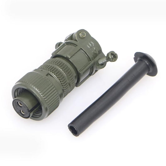 MS3106A-10SL-4S Circular Industrial Connectors,2Pin Female,Straight,MIL-DTL-5015 Series Waterproof Aviation Sockets,Threaded Connectors,Solder Type,for Aviation and Industrial environments - color: MS3106A10SL-4S