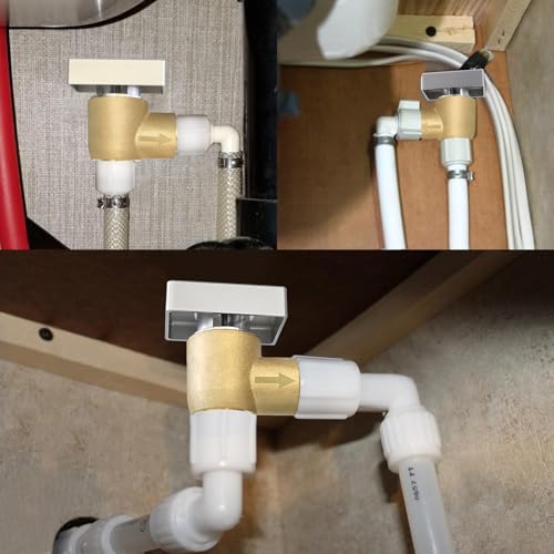 RV Vacuum Breaker Check Valve,Brass Camper RV Black Tank Flush Check Valve - color: Brass