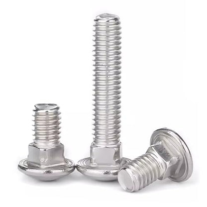 1/4-20 x 1-1/2" Carriage Bolts Screws, Stainless Steel 18-8 (304) Round Head Square Neck Carriage Bolts, Fully Threaded, Pack of 20 - size: 1/4-20 x 1-1/2"