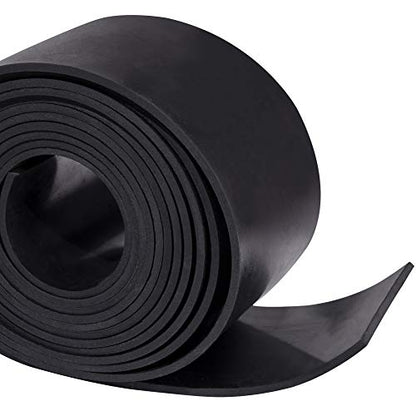 TORRAMI Rubber Gasket Sheet Material 1/8 (.125) Inch T X 3 inch W X 10 Feet, for Sealing,Protection, Abrasion, Supports, Leveling, Bumpers - size: 3" Wide X 10' Long, style: 1/8 (.125)" Thick
