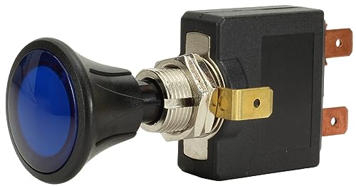 Fastronix 50A Push/Pull Switch with Blue LED Indicator - color: Blue