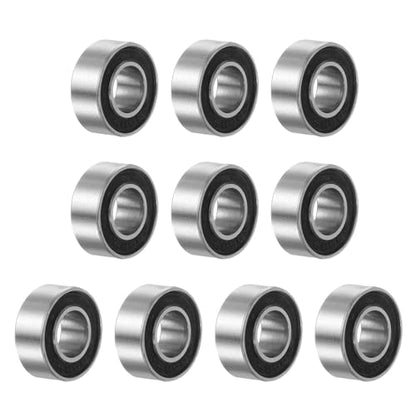 uxcell 10pcs 686-2RS Miniature Deep Groove Ball Bearings 6x13x5mm Black Rubber Sealed Bearings for TRX4 1/10 RC Cars Trucks, 3D Printer, P6 (ABEC 3) - color: Black, size: 6x13x5mm