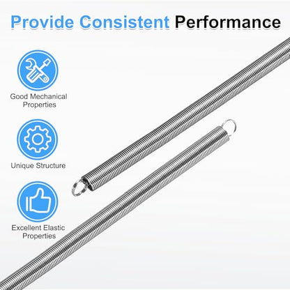 uxcell 4pcs Extension Springs 0.5x4x300mm/0.02x0.16x11.81in Extended Spring - size: 0.5x4x300mm/0.02x0.16x11.81in