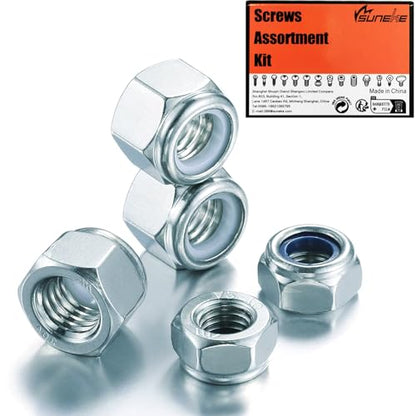 3/8"-24 Nylon Insert Lock Nuts (Grade 8 Zinc Plated Carbon Steel, 50-Pack) - size: 3/8"-24, style: Grade 8 Zinc Plated Carbon Steel