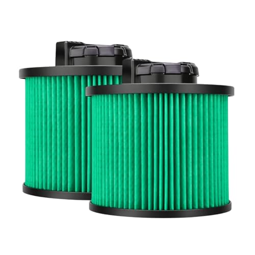 Nispira DXVC4003 Replacement Filter, Compatible with DEWALT 4 Gallon Wet/Dry Vacuums DXV04T DXV05P DXV05S DXV08S DXV06G, Washable & Reusable, 2 Pack