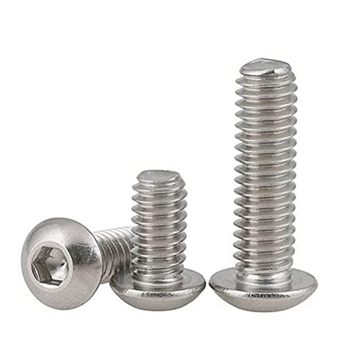 1/4-20 x 1 Button Head Socket Cap Bolts Screws, 304 Stainless Steel 18-8, Allen Hex Drive, Bright Finish, Fully Machine Thread（25pcs） - size: 1/4-20*1 (25PCS)