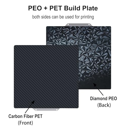 330x330mm PEO + PET Build Plate for Elegoo Neptune 3 Plus / 4 Plus - size: 330x330mm