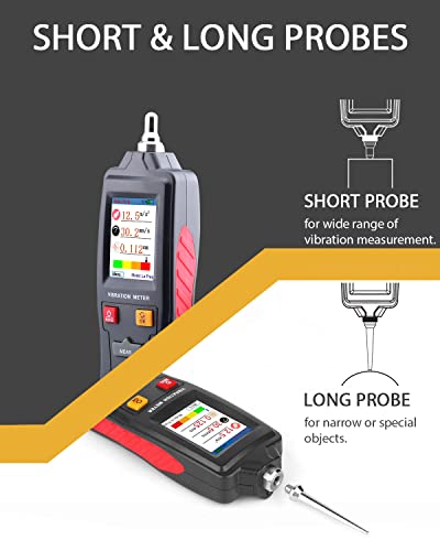 Wintact Handheld Vibration Meter, Digital Vibration Analyzer Tester