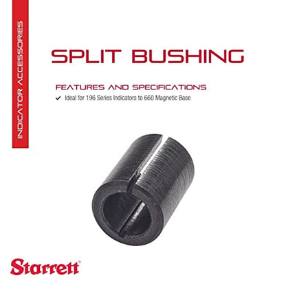 Starrett Split Bushing for 196 Series Indicators - style: 196 Series Indicator - 660 Magnetic base