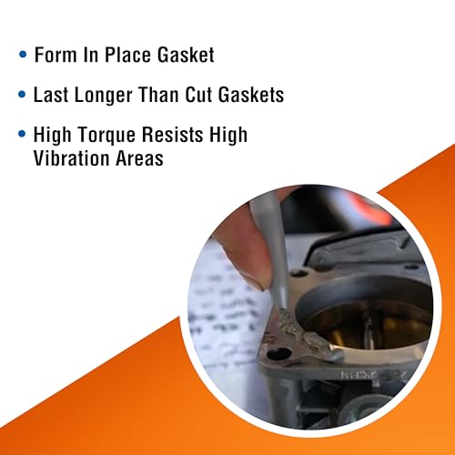 Permatex 82194 Ultra Grey Rigid High-Torque RTV Silicone Gasket Maker, 3.0 oz. - size: 3 Fl. Oz., style: Ultra Grey