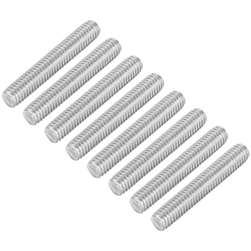 uxcell 8Pcs Fully Threaded Rod, M6 x 35mm 304 Stainless Steel Right Hand Thread Bar Studs M6-1 Thread Pitch for Furniture Machinery Assembly - size: M6 x 35mm