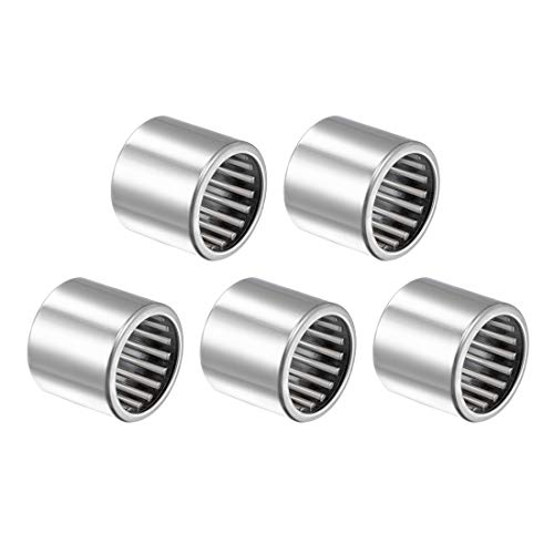 uxcell SCE1416 Needle Roller Bearings, Drawn Cup Open End, 7/8-inch Bore 1-1/8-inch OD 1-inch Width 22100N Static Load 38000N Dynamic Load 5pcs - size: 7/8x1-1/8x1"