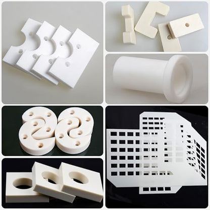 PTFE Plastic Sheet, Virgin PTFE Sheet Teflon Sheets - 200mmx200mm Thickness 2mm Non Stick Sheets for Gasket Seals Liners Bearings - size: 200mmx200mmx2mm