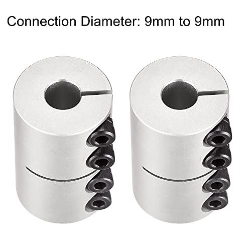 uxcell 9mm to 9mm Shaft Coupling 25mmx40mm Coupler Aluminum Alloy Joint Motor for 3D Printer CNC Machine DIY Encoder - size: 9mm x 9mm