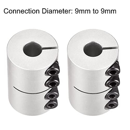 uxcell 9mm to 9mm Shaft Coupling 25mmx40mm Coupler Aluminum Alloy Joint Motor for 3D Printer CNC Machine DIY Encoder - size: 9mm x 9mm