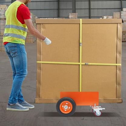 Heavy Duty Panel Cart W/8 Inch Pneumatic Wheels, Alloy Steel Drywall Dolly