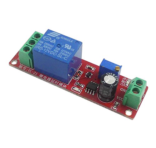 2PCS DC 12V NE555 Delay Timer Relay Switch Module 0 to 10 Seconds Adjustable for Automotive Control System Electrical Equipment
