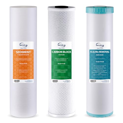 iSpring F3WGB32BM 3-Stage Whole House Water Filter Replacement Pack - size: 1, style: 3-Stage