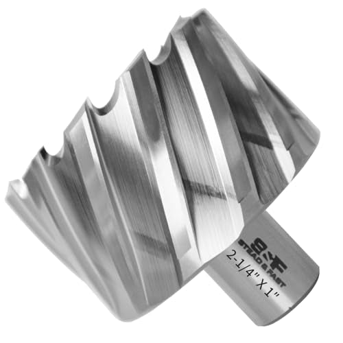 S&F STEAD & FAST Annular Cutter with Pilot Pin, 2-1/4" x 1", Mag Drill Bit - size: 2-1/4" x 1"