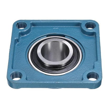 uxcell 2 Pcs UCF-208-24 Pillow Block Bearings 1-1/2 Inch Bore Self Alignment Chrome Steel Bearing Units, 4-Bolt Square Flange Mounted, Solid Base - size: UCF-208-24
