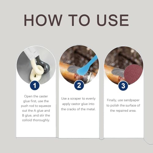 Strong Foundry Glue, High Temperature Resistant Casting Repair, Metal Repair Glue, Premium Liquid Welding Filler for Metal Defects and Repairs (3Kit) - color: 3Kit