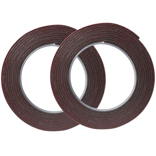 3M Auto Exterior Attachment Tape, 1/4 in x 5 ft, Heavy Duty Double-Sided Automotive Tape for Car Trim, Moldings, Emblems, and Badges (Pack of 2, 38582) - size: 1/4 inch x 5ft (2 Packs)