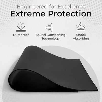Exactly Rubber - Commercial Grade Silicone Sheet, 60A Durometer Silicone Mat, -80 to 450°F Temperature Resistant Rubber Mat, Rubber Sheet with 350% Elongation, Made in the USA, 1/16 x 12" x 18", Black - color: Black, size: 1/16 x 12 x 18