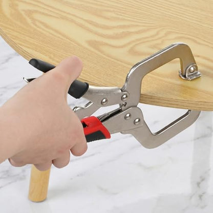 4 Pcs Locking C Clamp 6, 9, 11 Inch Heavy Duty Welding Clamps Pliers Vise Grip Clamps with Swivel Pad with Regular Tip and Swivel Pad for Craftsmen Home Workshop - size: 6/9/11/14 Inch,Set of 4