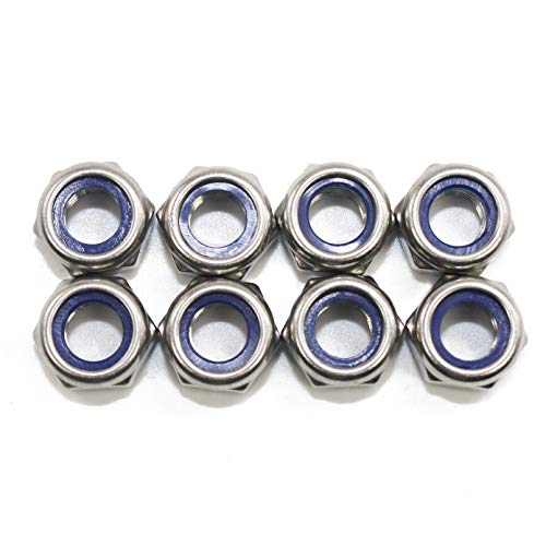 Fullerkreg M12x1.75mm Self-Locking Nylon Insert Hex Lock Nuts - size: M12 14Pcs