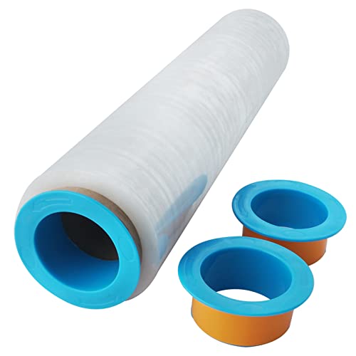 ELFJOY Stretch Film Dispenser Stretch Wrap Holder for 3"Core Blue 1 Pairs - color: Blue