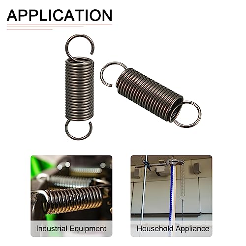 DTGN 1x10x40mm(WxODxL) Extension Spring - 5Pack - Good for Home Repair Machinery - Spring Steel Extended Compressed Spring - Dark Grey - size: 1x10x40mm