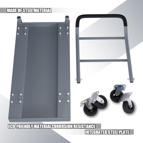 Heavy Duty Flatbed Cart, 3000LB Foldable Platform Truck Industrial Grade Weight Capacity, 60''L*30''W Platform Cart, Steel Hand Push Dolly Cart for Garden, Warehouse＆Yard (30x60'') - size: 30x60''