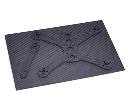 Readytosky 3K Carbon Fiber Plate Sheet 200mm X 300mm X 3MM Carbon Fiber Board for DIY Drone Frame Etc.