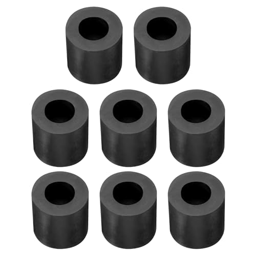 PATIKIL Rubber Spacer, 8 Pcs Rubber Anti Vibration Foot Pad Bumper 1.2" OD 0.3" ID Count Sink Hole Washer Round Neoprene Bushings Spacer for Air Compressor Machinery Generator Car Black - size: 1.2" OD x 0.3" ID
