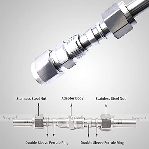 5/16 Inch OD Compression Fittings, 304 Stainless Steel, 1 Pack - size: 5/16 Inch