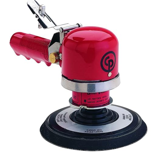 Chicago Pneumatic CP870-6 Inch (150 mm), Air Random/Rotary Sander Tool, Non-Vacuum, PSA, 10000 RPM, Home Improvement, Woodworking, Rust Removal, Polisher