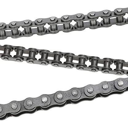 YOXUFA #35 Chain for Mini Bike Coleman CT100U CC100X Baja Doodle Bug DB30 Motovox MBX10 MBX11 Mega Moto MM-B80 105cc Predator 79cc 97cc 100cc Engine Powersports Parts with Chain Breaker - 140 Links - size: 140 Links + chain breaker
