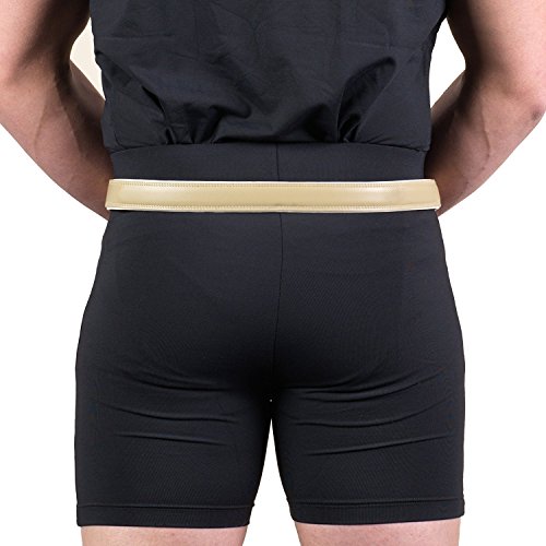 Truform-OTC Hernia Truss, Single Spring, Inguinal Pad Compression, Plated Steel Shank, Adjustable, 40 inch Hip (Right) - size: 40 Inch hip (Right), style: Right Side