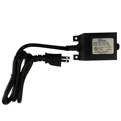 12W Low Voltage Landscape Lighting Transformer with Quick Connectors - size: 12-Watt