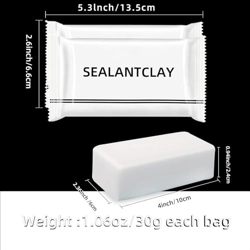 20Pack Waterproof Duct Seal Clay for Wall Hole Repair Quick Mending Putty - - size: 20 pieces of clay