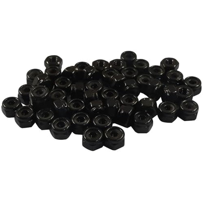 50 Pack #8-32 Nylon Insert Hex Lock Nuts - size: #8-32