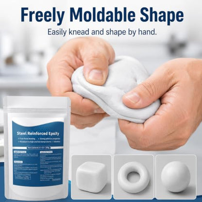 Steel Reinforced Epoxy Putty,Epoxy Putty Fast Repair Clay(2PCS) - color: 2PCS