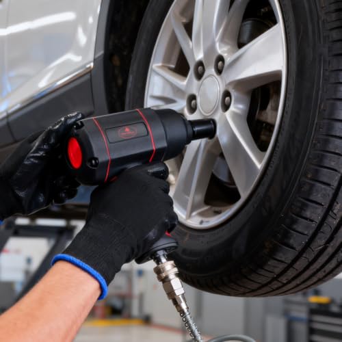 AEROPRO TOOLS 1/2-Inch Air Impact Wrench, Twin Hammer Pneumatic Impact Gun