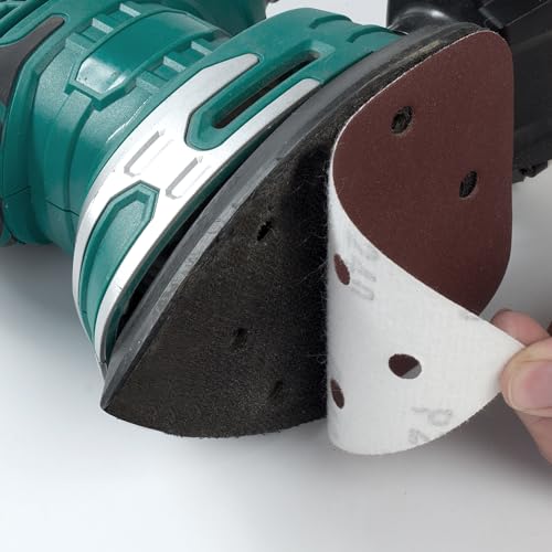 S SATC 60 PCS Mouse Sander Sandpaper 6 Holes Detail Sander Sandpaper Palm Sander Paper Hook and Loop Mouse Sanding Pads Assorted 60/80/100/120/180/240 Grit - style: 60PCS 6 Hole 60/80/100/120/180/240 Grit