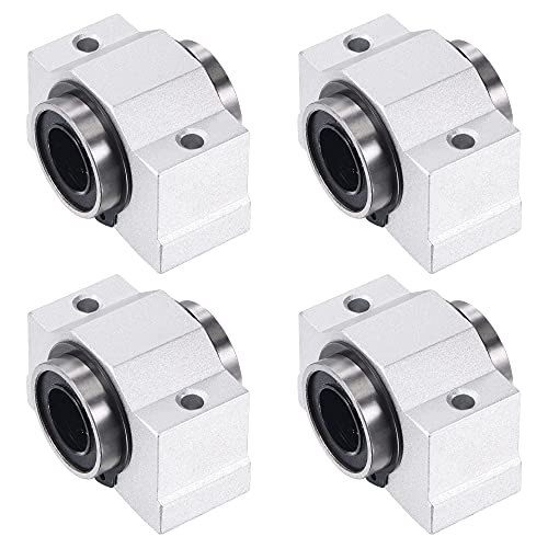 uxcell SCV13UU Linear Ball Bearing Slide Block Units, 13mm Bore Diameter 4pcs - size: 13mm
