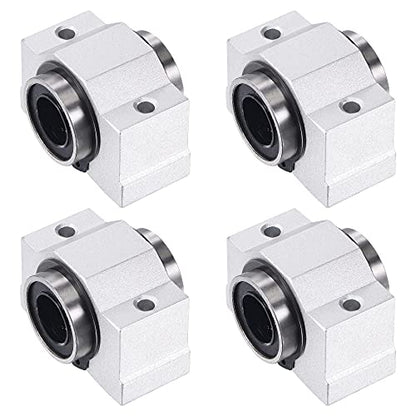 uxcell SCV13UU Linear Ball Bearing Slide Block Units, 13mm Bore Diameter 4pcs - size: 13mm