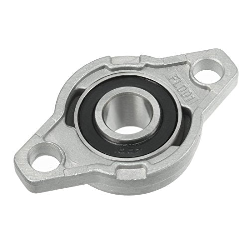 uxcell 2pcs KFL001 12mm Zinc Alloy Self Aligning Pillow Block Flange Bearing - size: 12 mm