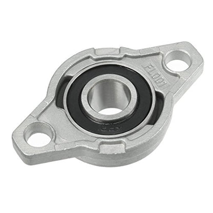 uxcell 2pcs KFL001 12mm Zinc Alloy Self Aligning Pillow Block Flange Bearing - size: 12 mm