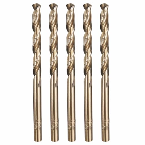 5pcs Drill Bit 4.2mm Diameter M35 5% Cobalt HSS for Metal - size: 4.2mm
