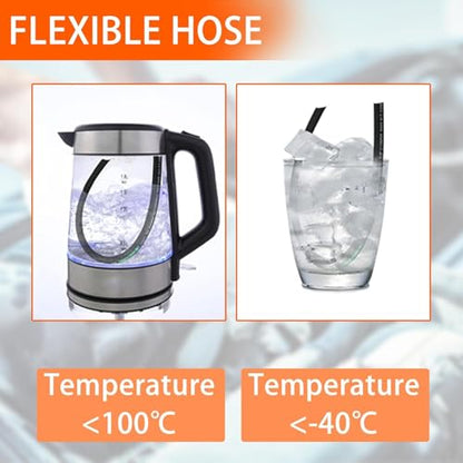 Autovo Hydraulic Hose Swivel Assembly 3/8" Hydraulic Hose with Female JIC X 45° Female JIC 36" Long 4785 psi - size: 26711-06-06-36IN-45